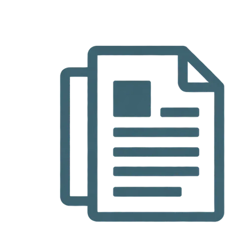teal icon representing white papers